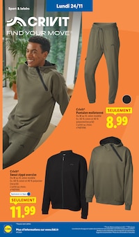 Promo Sweat Homme dans le catalogue Lidl du moment à la page 80