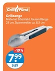 Grillzange im V-Markt Prospekt Grillzange von GrillFürst im aktuellen V-Markt Prospekt für 7,99 €