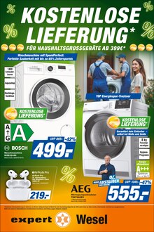 Waschmaschine im expert Prospekt "Top Angebote" mit 8 Seiten (Wesel)