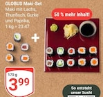Aktuelle Thunfisch Angebote bei GLOBUS in Koblenz Aktuelles Maki-Set Angebot bei GLOBUS in Koblenz ab 3,99 €
