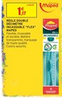 Règle double décimètre incassable 'Flex' - Maped - Intermarché Hyper Règle double décimètre incassable 'Flex' - Maped à 1,17 € dans le catalogue Intermarché Hyper