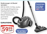 Bodensauger mit Beutel VCC3851 von Grundig im aktuellen GLOBUS Prospekt