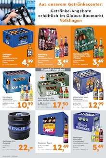 Bier im aktuellen Globus-Baumarkt Prospekt (Völklingen) Bier im Globus-Baumarkt Prospekt "Immer eine Idee besser" mit 29 Seiten (Völklingen)