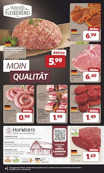 Bratwurst Angebot im combi Prospekt, gültig von 10.06.2025 bis 14.06.2025 Bratwurst Angebot im aktuellen combi Prospekt auf Seite 4