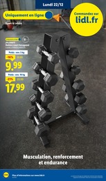 Prix et réduction Haltère dans le prospectus Lidl en cours Offre Haltère dans le catalogue Lidl du moment à la page 82