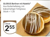 Berliner mit Nutella Angebote von Globus bei GLOBUS Oberursel für 2,55 €