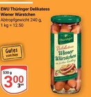 Wiener Würstchen im Angebot bei GLOBUS in Gera Wiener Würstchen Angebote von EWU Thüringer Delikatess bei GLOBUS Gera für 3,00 €