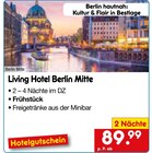 Aktuelles Living Hotel Berlin Mitte Angebot bei Netto Marken-Discount in Berlin ab 89,99 €