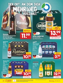 Mineralwasser im Netto Marken-Discount Prospekt "Aktuelle Angebote" mit 58 Seiten (Nürnberg)