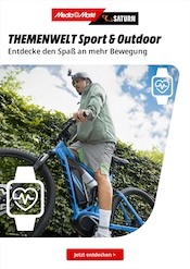 Aktueller MediaMarkt Saturn Prospekt mit Fahrrad, "THEMENWELT Sport & Outdoor", Seite 1