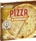 Pizza 4 Fromages Cuite au Feu de Bois surgelée - CASINO à 2,39 € dans le catalogue Casino Supermarchés