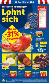 Birnen Angebot im aktuellen Lidl Prospekt auf Seite 54