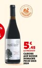 Cahors AOP Rouge 2024 - DOMAINE PECH GRIS en promo chez U Express Pau à 5,45 €