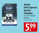 durgol Swiss Espresso Spezial-Entkalker Angebote bei famila Nordost Pinneberg für 5,99 €