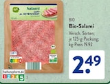 Bio-Salami im ALDI SÜD Prospekt Bio-Salami im aktuellen ALDI SÜD Prospekt für 2,49 €