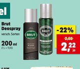 Deospray Angebote von Brut bei Thomas Philipps Mülheim für 2,22 €