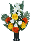 Cône orchidées, gerberas et roses - Maxi Bazar à Clichy Cône orchidées, gerberas et roses en promo chez Maxi Bazar Clichy à 19,99 €