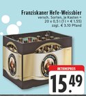 Hefe-Weissbier im Angebot bei E center in Borken Hefe-Weissbier Angebote von Franziskaner bei E center Borken für 15,49 €