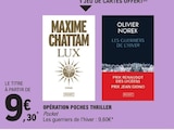 Opération poches thriller en promo chez E.Leclerc Opération poches thriller dans le catalogue E.Leclerc