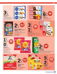 Prix et réduction Céréales dans le prospectus E.Leclerc en cours Offre Céréales dans le catalogue E.Leclerc du moment à la page 21