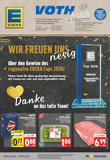 EDEKA Prospekt der Woche "Aktuelle Angebote" Seite 1, 24.08.2026 bis 29.08.2026 für Lemgo Aktueller EDEKA Prospekt "Aktuelle Angebote" Seite 1 von 30 Seiten für Lemgo