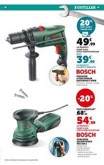 Promotion Bosch dans le prospectus Hyper U, valable du 24/01/2023 au 12/02/2023 Promo Bosch dans le catalogue Hyper U du moment à la page 21
