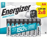 Piles Alcalines - Energizer - Supermarchés Match à Tourcoing Piles Alcalines - Energizer en promo chez Supermarchés Match Tourcoing à 9,99 €