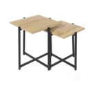 Lot de 2 tables gigognes 40×40×40 cm & 35×35×35 cm dans le catalogue Maxi Bazar