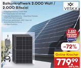Balkonkraftwerk 2.000 Watt / 2.000 Bifazial von VESKA für 779,99 € bei Netto Marken-Discount im Angebot Balkonkraftwerk 2.000 Watt / 2.000 Bifazial von VESKA im aktuellen Netto Marken-Discount Prospekt