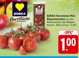 Aktuelles Herzstücke Mini Rispentomaten Angebot bei EDEKA in Pforzheim ab 1,00 €