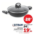 Sautoir Granite 26 cm - Sitram dans le catalogue Super U