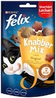 Katzensnack Knabber-Mix im REWE Prospekt Katzensnack Knabber-Mix von Felix im aktuellen REWE Prospekt für 0,89 €
