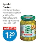 Burger Gurken von Specht im aktuellen V-Markt Prospekt für 1,29 €