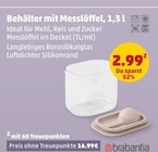 Behälter mit Messlöffel von Brabantia im aktuellen Penny Prospekt für 2,99 €