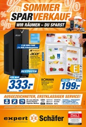 Aktueller expert Schäfer Elektromärkte Prospekt in Stahlhofen und Umgebung, "SOMMER SPARVERKAUF, WIR RÄUMEN - DU SPARST" mit 1 Seite, 02.08.2025 - 08.08.2025
