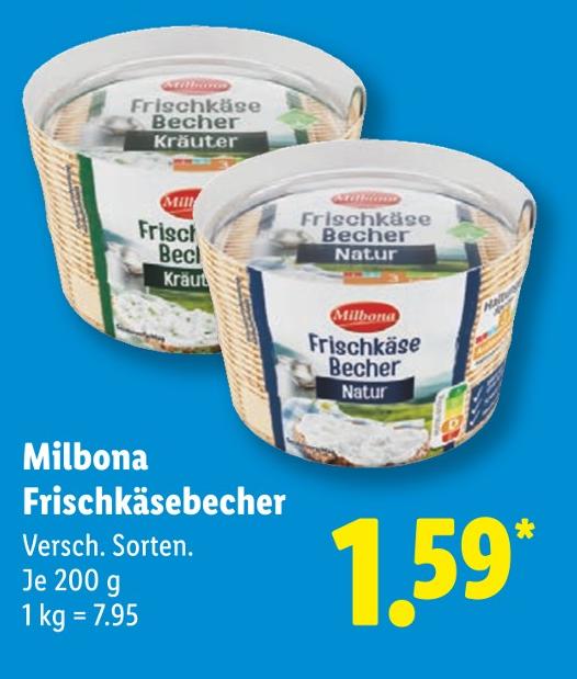 Frischkäsebecher