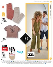 Promos Combinaison Femme dans le catalogue "TEX les petits prix ne se cachent pas" de Carrefour à la page 9