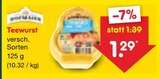 Teewurst Angebote bei Netto Marken-Discount Altenburg für 1,29 €