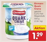 Quark Creme von Ehrmann für 1,29 € bei Netto Marken-Discount im Angebot Quark Creme von Ehrmann im aktuellen Netto Marken-Discount Prospekt