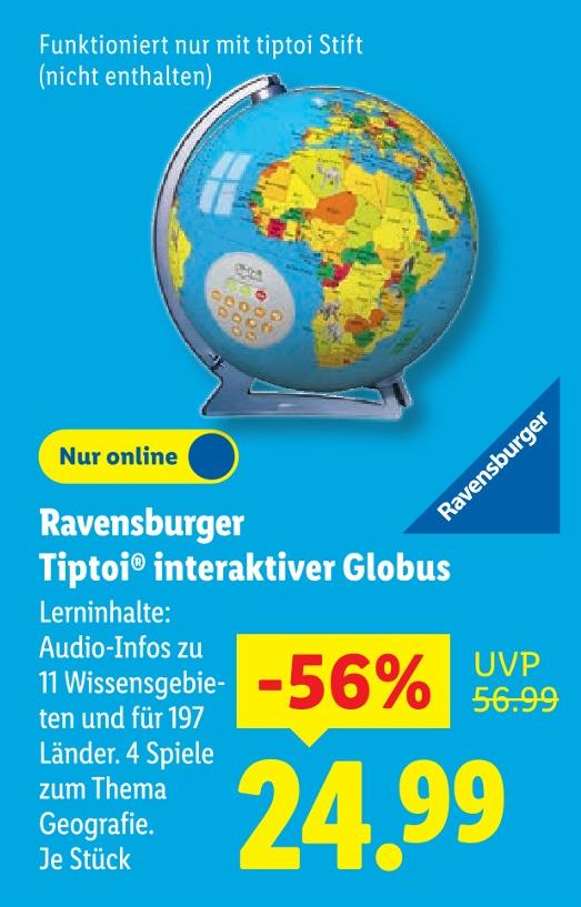 Tiptoi interaktiver Globus