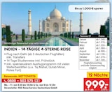 INDIEN – 14-TÄGIGE 4-STERNE-REISE für 999,00 € bei Netto Marken-Discount im Angebot INDIEN – 14-TÄGIGE 4-STERNE-REISE im aktuellen Netto Marken-Discount Prospekt