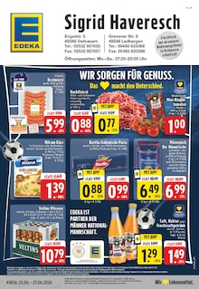 EDEKA Ladbergen Prospekt der aktuellen Woche, gültig von 22.06.2026 bis 27.06.2026 Aktueller EDEKA Ladbergen Prospekt "Aktuelle Angebote" mit 24 Seiten
