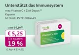 Vitamin C + Zink Depot bei mea - meine apotheke im Prospekt "" für 5,25 €