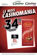 Catalogue Casino Shop "Le mois Casinomania", 4 pages, à Vandœuvre-lès-Nancy, 13/11/2019 - 24/11/2019 Prospectus Casino Shop "Le mois Casinomania", 4 pages, à Vandœuvre-lès-Nancy, 13/11/2019 - 24/11/2019
