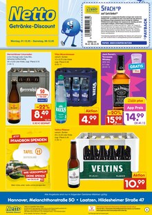Veltins im Netto Marken-Discount Prospekt "DER ORT, AN DEM DU IMMER AUSGEZEICHNETE PREISE FINDEST." mit 2 Seiten (Laatzen)