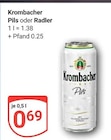 Pils Angebote von Krombacher bei GLOBUS Wiesbaden für 0,69 €