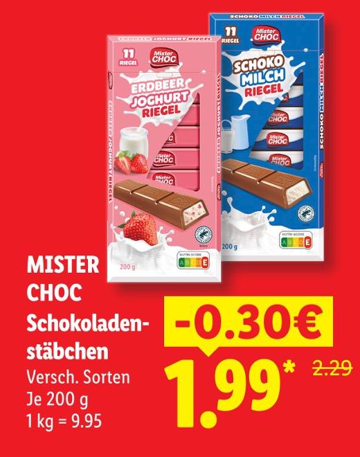 Schoko Milch Riegel
