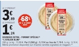 Houmous extra format spécial - L'ATELIER BLINI - E.Leclerc Houmous extra format spécial - L'ATELIER BLINI à 1,24 € dans le catalogue E.Leclerc