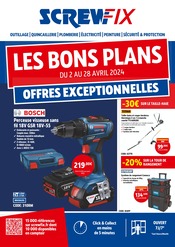 Catalogue Bricolage Screwfix en cours à Bruay-la-Buissière et alentours, "LES BONS PLANS", 16 pages, 02/04/2024 - 28/04/2024