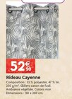 Rideau Cayenne - ROCLE - LaMaison.fr à Caen Rideau Cayenne - ROCLE en promo chez LaMaison.fr Caen à 52,90 €